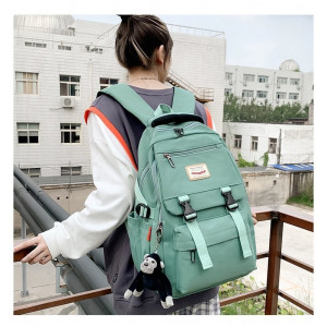 BP70 Ransel Korea Sekolah Kuliah Pria Wanita Backpack Import