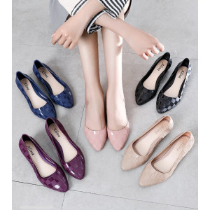 Sh76 Sepatu Wanita Import Square Grow Fashion Heels 3 cm Women Shoes