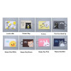PF01 Creative Fun Print Portable A4 file Storage pouch bag
